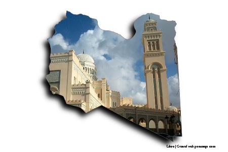 Trablus Camii (Libya haritası üzerinde)
