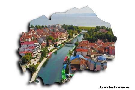 Struga (Makedonya haritası üzerinde)