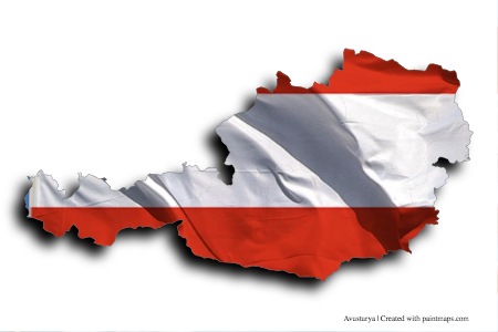 Bendera Austria (di peta Austria)