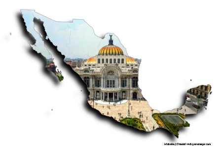 Mexico City (on Mexico map)