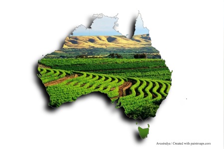 Lembah Barossa (di peta Australia)