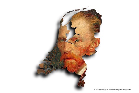 Van Gogh (on The Netherlands map)