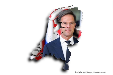Mark Rutte (on The Netherlands map)