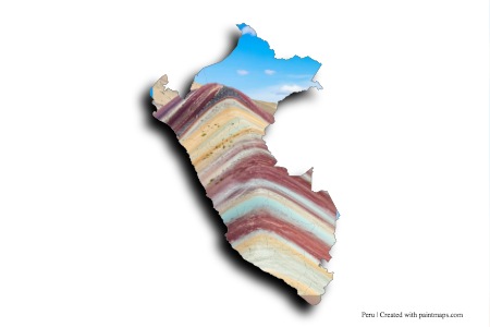 Rainbow Mountains (on Peru map)