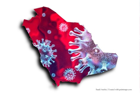 Covid-19 (on Saudi Arabia map)