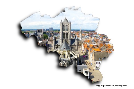 Ghent (on Belgium map)