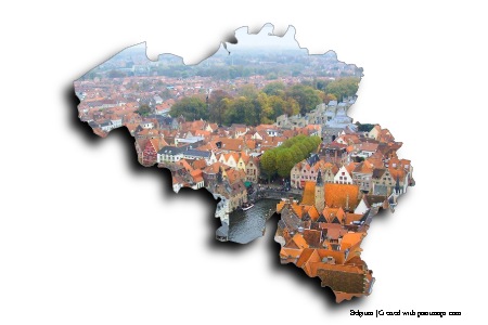 Brugge (on Belgium map)