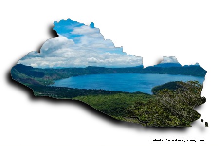 Lake Ilopango (on El Salvador map)