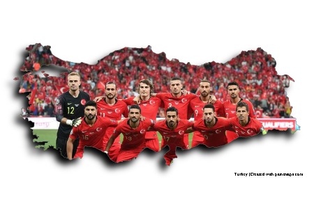 Turkish national football team (on Turkey map)