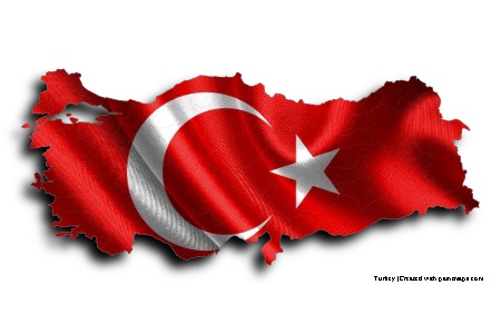 Turkish Flag (on Turkey map)