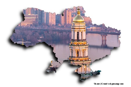 Pechersk Lavra, Kiev (en el mapa de Ucrania)