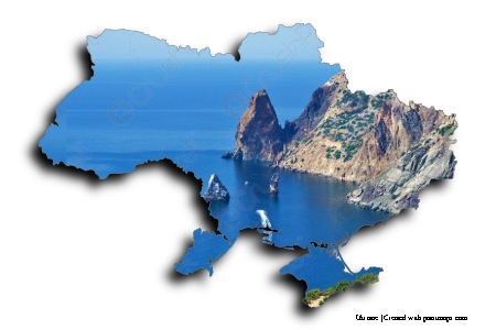 Fiolent, Ucrania (en el mapa de Ucrania)