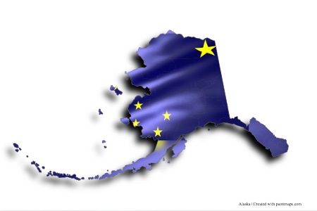 Bendera Alaska (di peta Alaska)