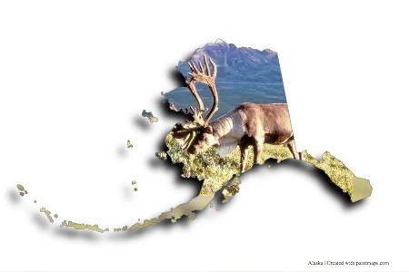 rusa Alaska (di peta Alaska)