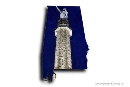 Estatua vulcana (en el mapa de Alabama)