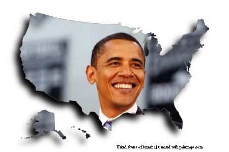 Barrack Obama (di peta Amerika Serikat)
