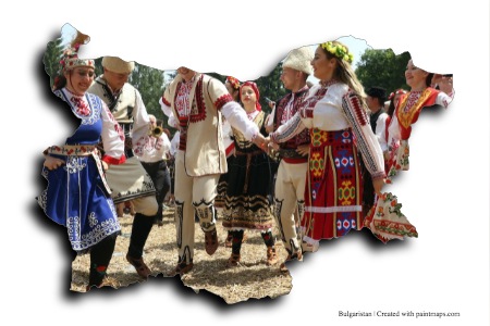 Traditional Clothes (on Bulgaria map)