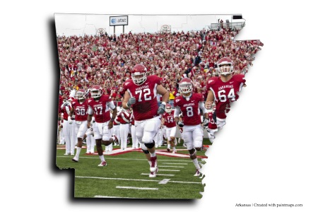 Arkansas American Football Club (on Arkansas map)