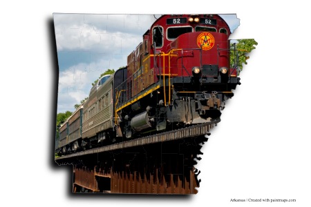 Arkansas Railway (on Arkansas map)