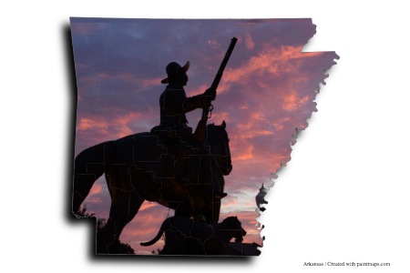 BASS REEVES MONUMENT (on Arkansas map)