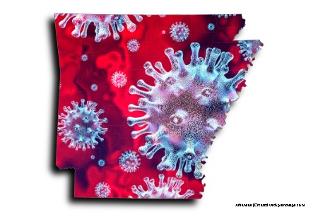 Covid-19 (on Arkansas map)
