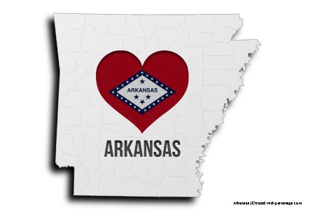 I Love Arkansas (on Arkansas map)