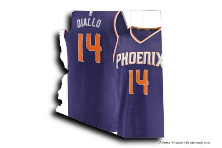 Phoenix Suns (on Arizona map)