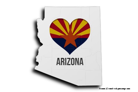 I Love Arizona (on Arizona map)