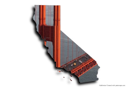 Puente Golden Gate (en el mapa de California)