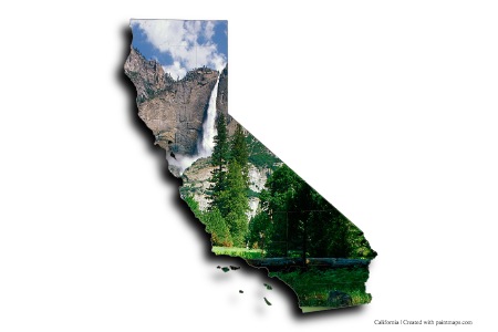 Parque Nacional Yosemite (en el mapa de California)