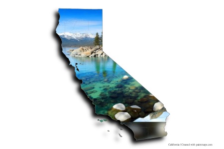 Lago Tahoe (en el mapa de California)