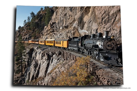 Durango and the Silverton Narrow Gauge Railway (on Colorado map)