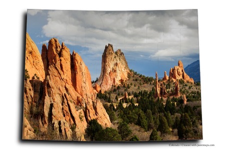 Garden of the Gods (on Colorado map)