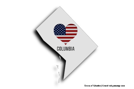 Columbia^yı Seviyorum (Columbia Bölgesi haritası üzerinde)
