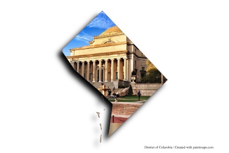 Columbia Üniversitesi (Columbia Bölgesi haritası üzerinde)