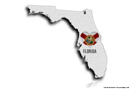I Love Florida (on Florida map)