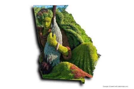 Jardín botánico de Atlanta (en el mapa de Georgia)