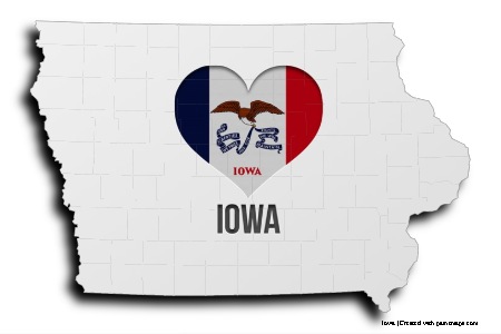 I Love Iowa (on Iowa map)