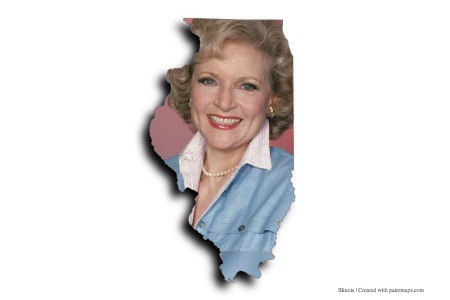 Betty White (en el mapa de Illinois)