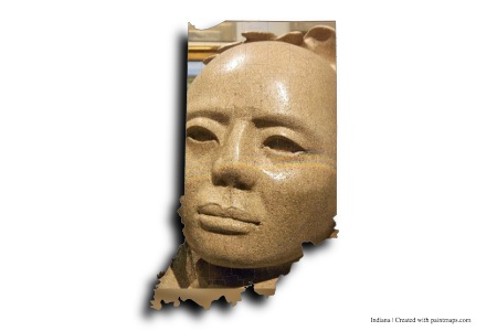Museo Americano de Arte Indio y Occidental Eiteljorg (en el mapa de Indiana)
