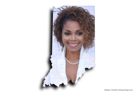 Janet Jackson (en el mapa de Indiana)