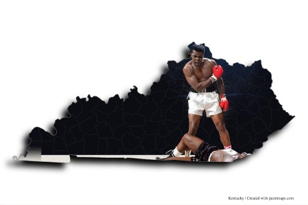 Muhammad Ali (on Kentucky map)
