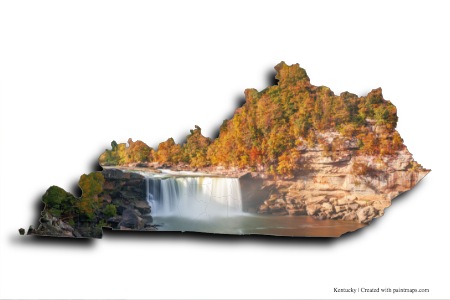Daniel Boone National Forest (on Kentucky map)