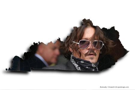 Johnny Depp (on Kentucky map)