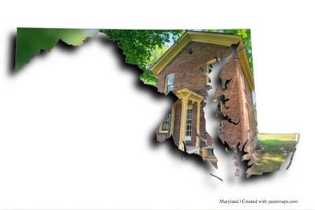 Harriet Tubman Yeraltı Demiryolu Ulusal Tarihi Parkı (Maryland haritası üzerinde)