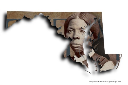 Harriet Tubman (Maryland haritası üzerinde)