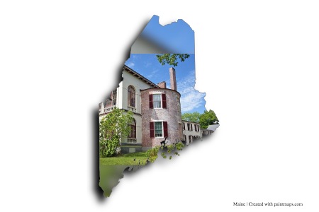 Wiscasset (Maine haritası üzerinde)