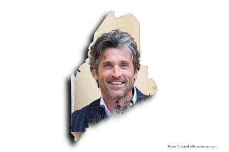 Patrick Dempsey (Maine haritası üzerinde)