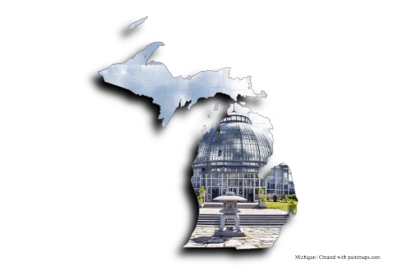 Parque Belle Isle (en el mapa de Michigan)