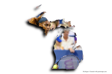 Serena Williams (en el mapa de Michigan)